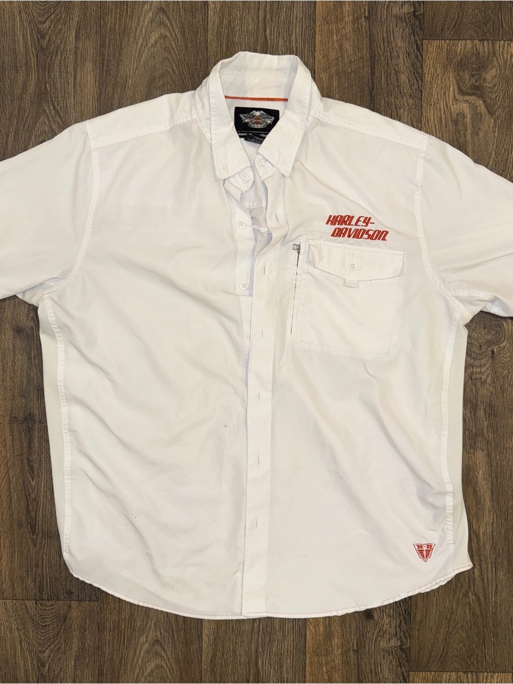 Harley-Davidson Men's Performance Stay Cool Short-Sleeve Button-Up Shirt